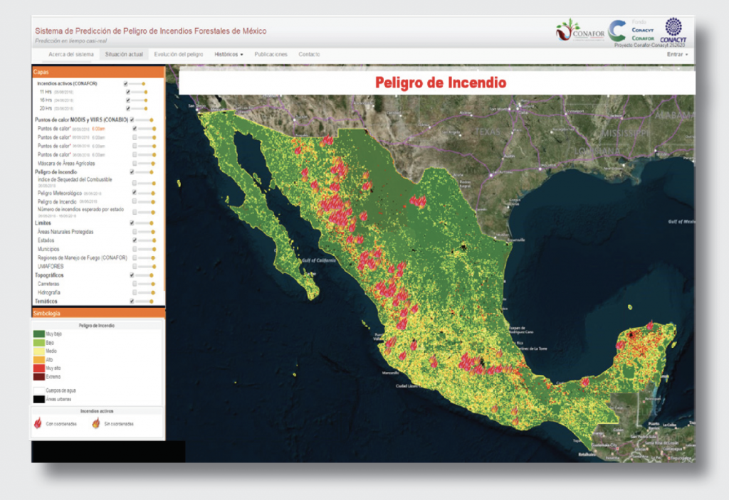 Presenta Conafor El Sistema De Predicción De Peligro De Incendios Forestales Para México 2625